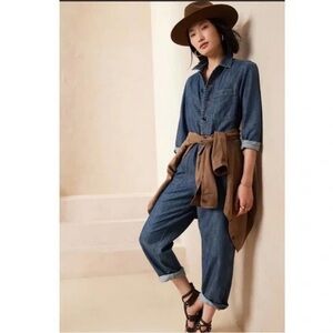 BANANA REPUBLIC Denim Jumpsuit/Coveralls Sz 6